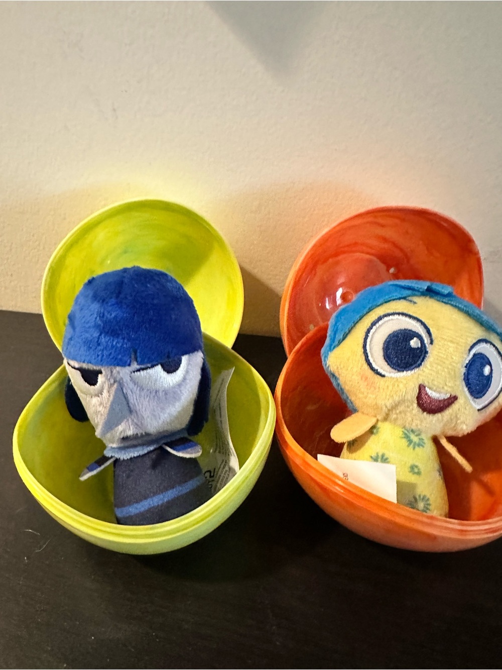 Disney Inside Out Plush Duo - Blue & Yellow Character Set